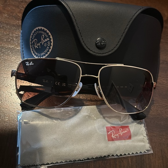 Ray Ban - gold / tortoise / light brown sunglasses - Picture 12 of 12